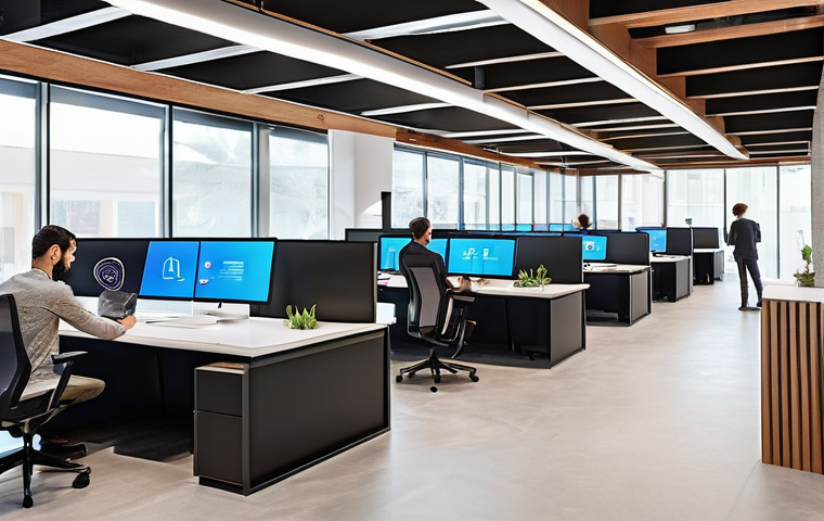 코워킹 스페이스의 사회적 책임과 지속 가능성 - **Prompt 1: The Green Awakening: Sustainable Coworking Architecture in a Spanish City.**
    "A brig...